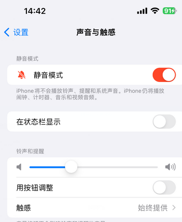 芦淞苹果15Pro维修网点分享iPhone15Pro系列机型中隐藏静音图标 